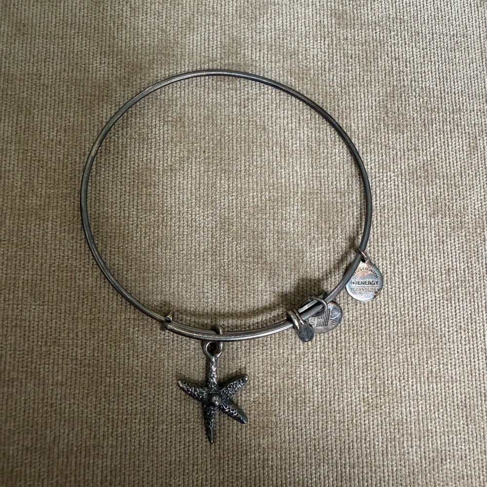 Alex and Ani Silver Starfish Charm Bracelet